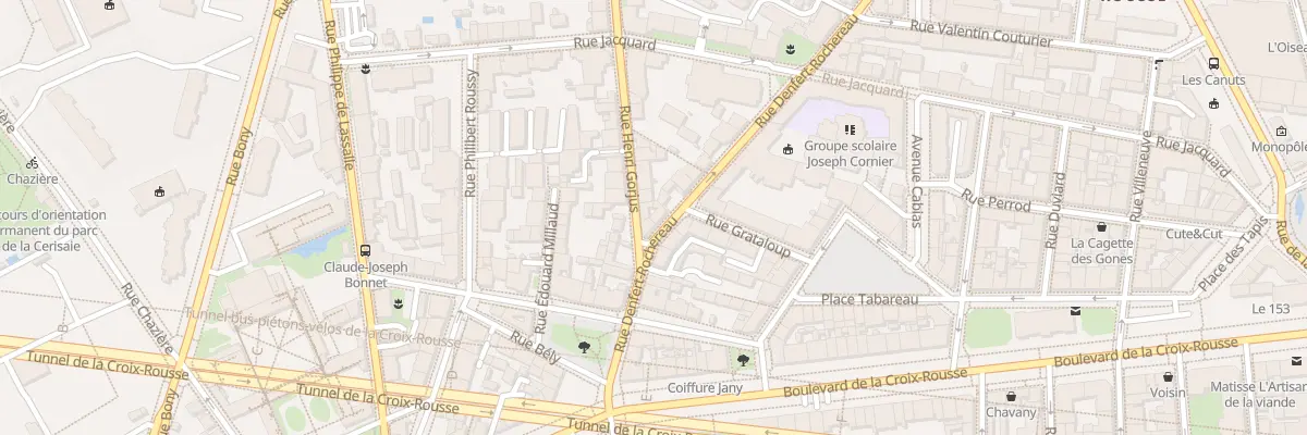 Plan du 2 Rue Henri Gorjus à Lyon 4e Arrondissement