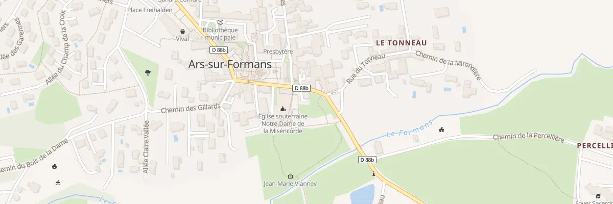 Plan du 598 Rue Jean Marie Vianney à Ars-sur-Formans