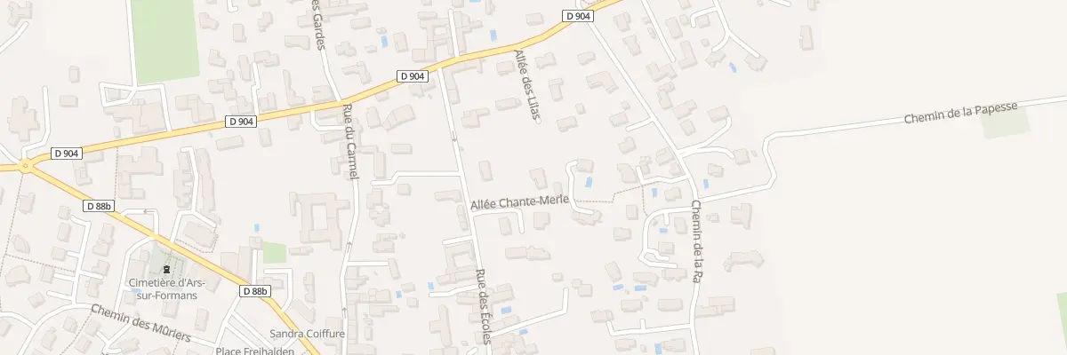 Plan du 131 Rue des Ecoles à Ars-sur-Formans