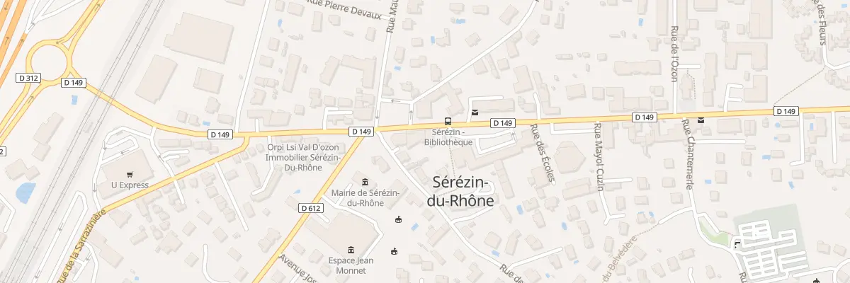 Plan du 12B Av du Dauphiné à Sérézin-du-Rhône
