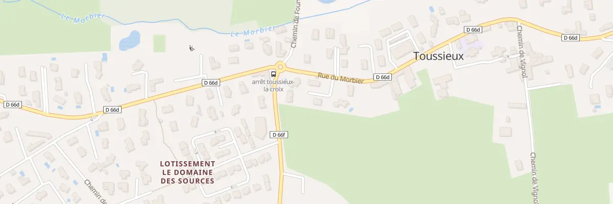Plan du 84B Rte du Morbier à Toussieux