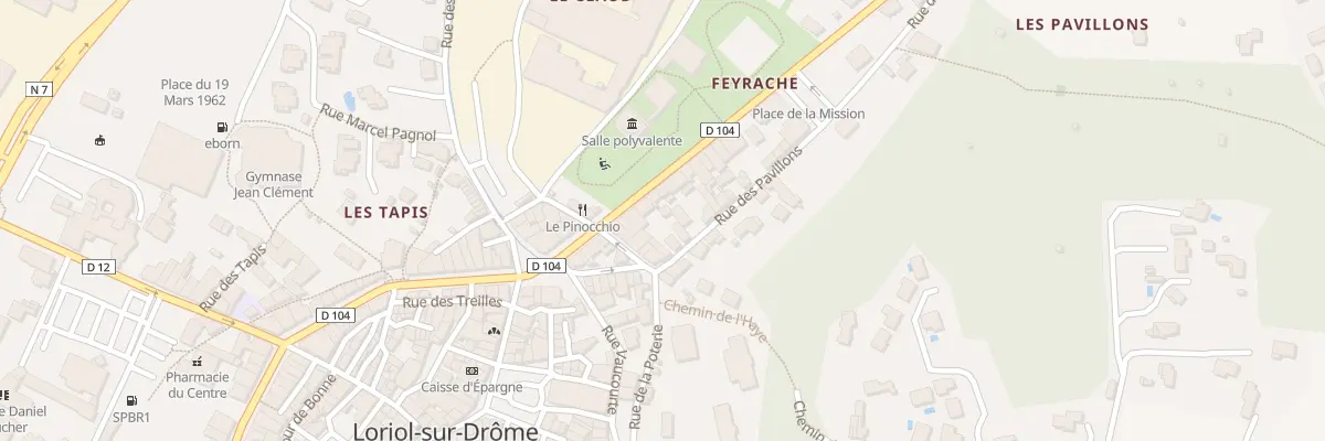 Plan du 31 Av de la Republique à Loriol-sur-Drôme