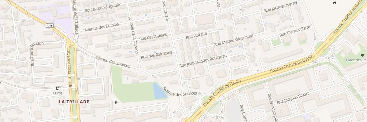 Plan du 1 Rue Jean-Jacques Rousseau à Avignon