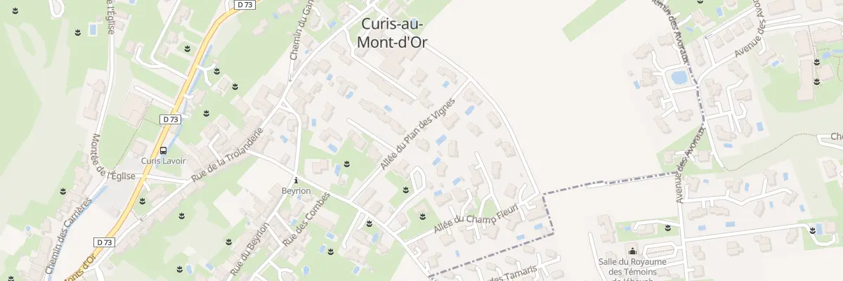 Plan du 223B Rte d’Albigny sur Saone à Curis-au-Mont-d’Or