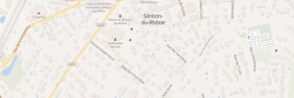 Plan du 11 All des Rameaux à Sérézin-du-Rhône