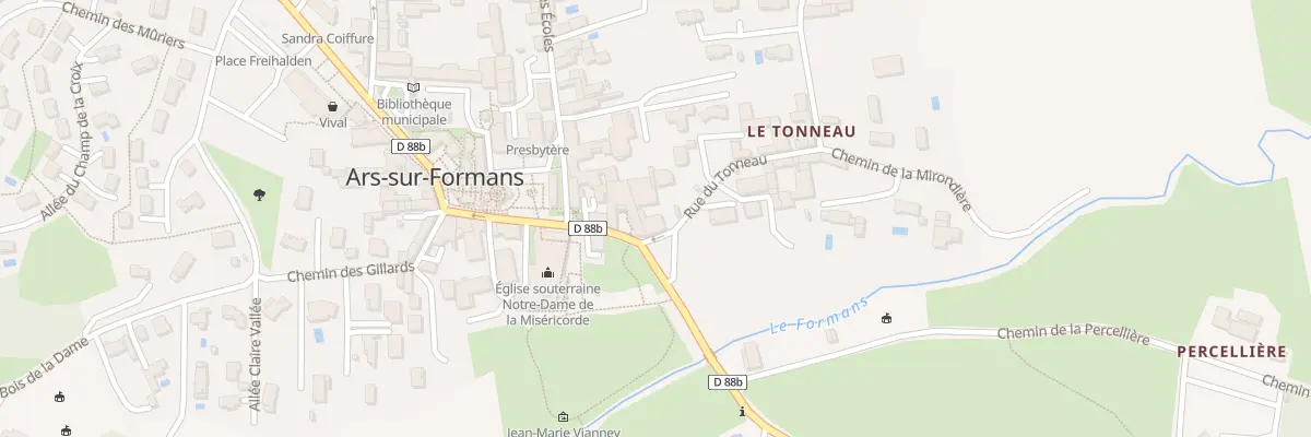 Plan du 5 Chem du Tonneau à Ars-sur-Formans