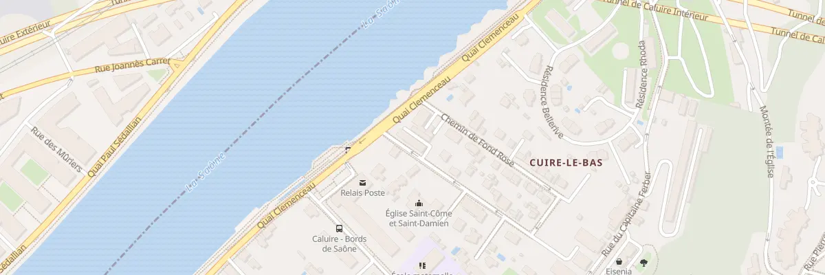 Plan du 42 Che de Fond Rose à Caluire-et-Cuire