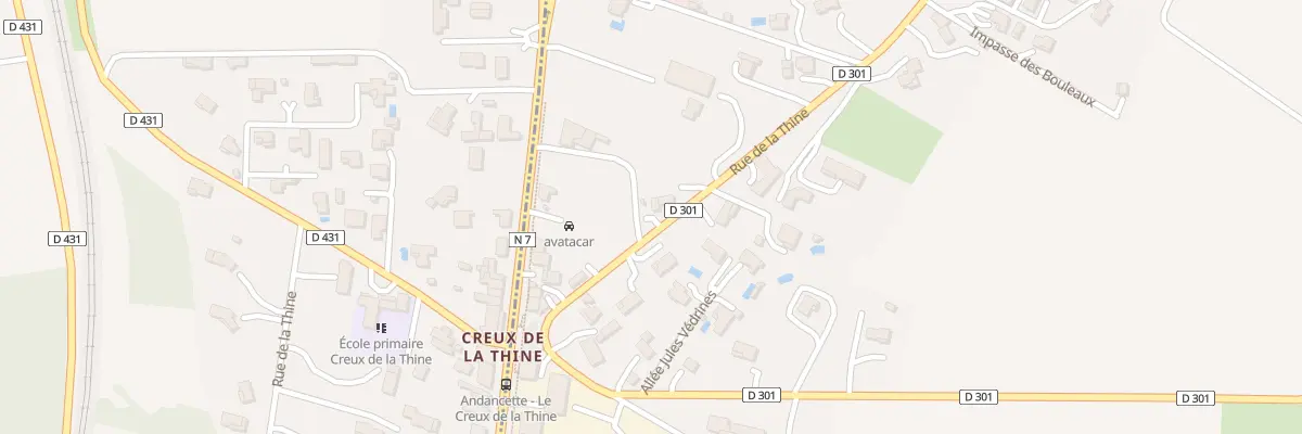 Plan du 775 Rue de la Thine à Albon