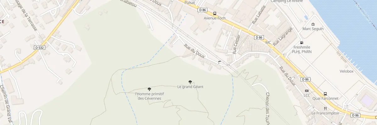 Plan du 18 Rue du Doux à Tournon-sur-Rhône