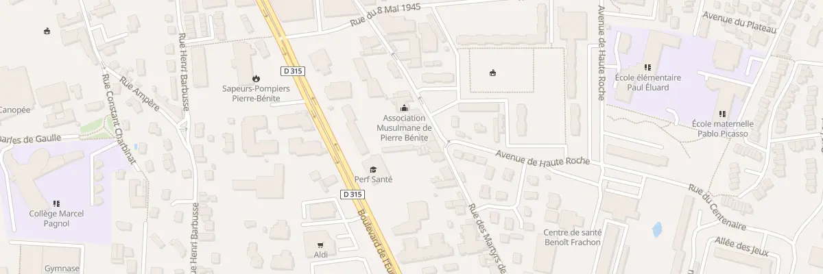 Plan du 164B Rue des Martyrs de la Liberati à Oullins-Pierre-Bénite