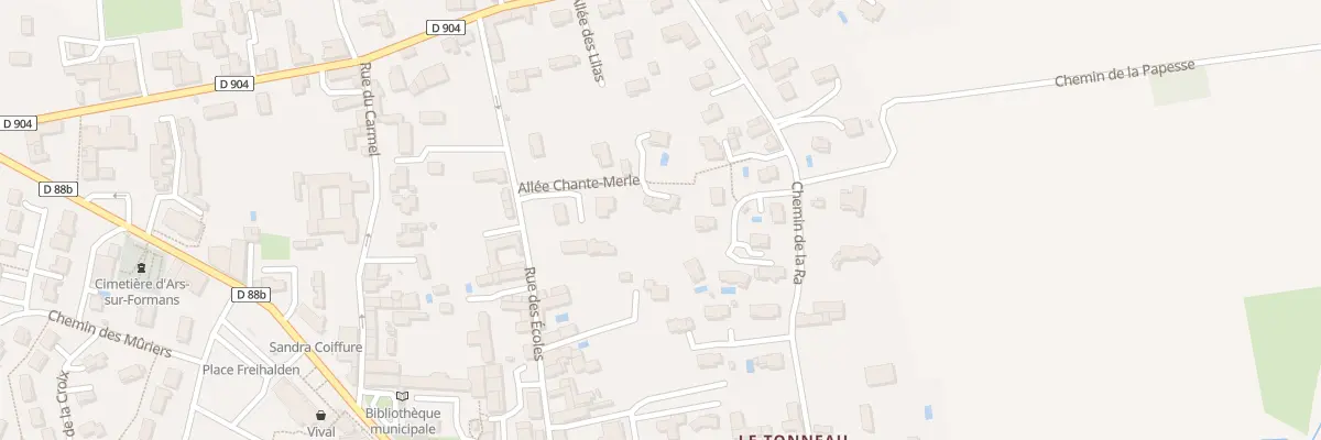 Plan du 135 Rue des Ecoles à Ars-sur-Formans