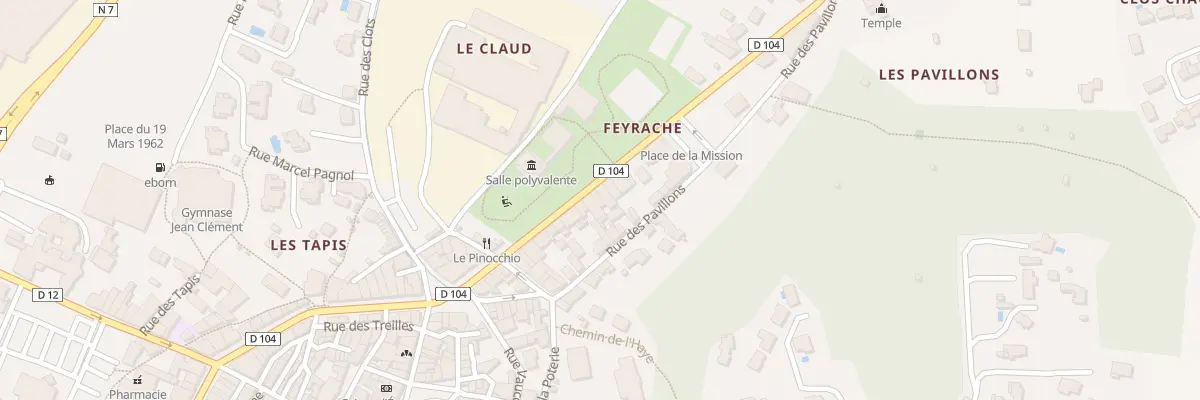 Plan du 19 Av de la Republique à Loriol-sur-Drôme