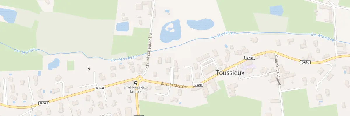 Plan du 93 Rte du Morbier à Toussieux