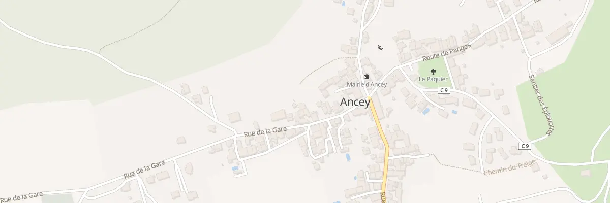 Plan du 18 Rue de la Gare à Ancey