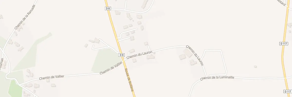 Plan du 5249 Le Lauron à Rochegude