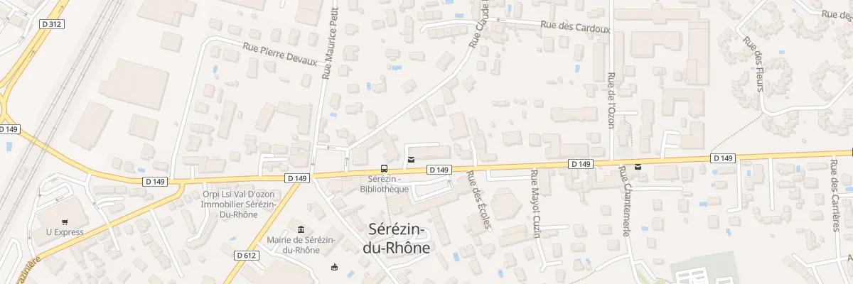 Plan du 25 Av du Dauphiné à Sérézin-du-Rhône