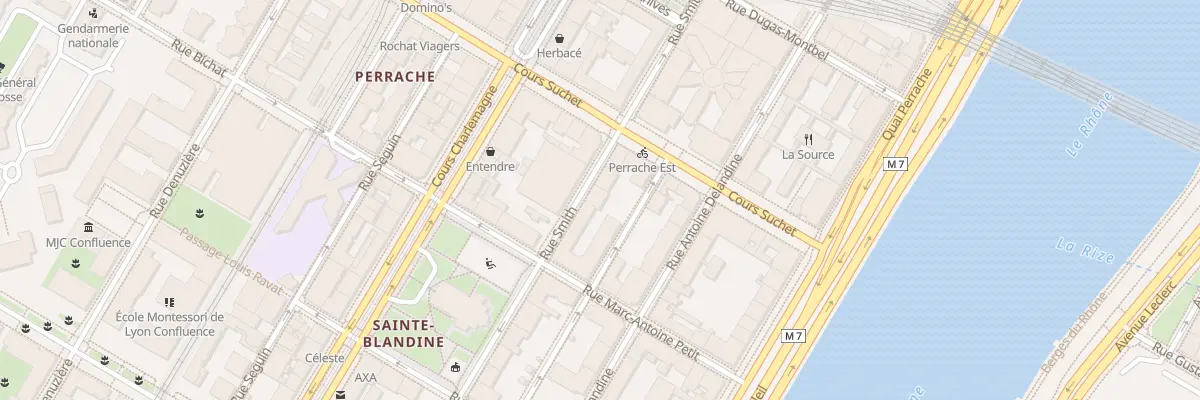 Plan du 11 Rue Smith à Lyon 2e Arrondissement