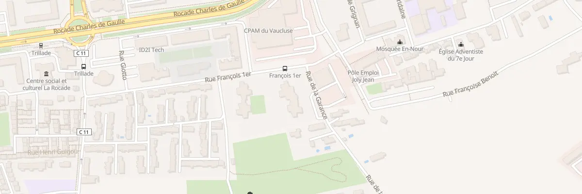 Plan du 38 Rue Francois I à Avignon