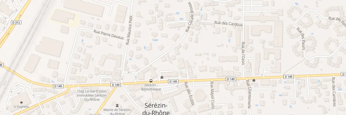 Plan du 10 Rue Claude Brosse à Sérézin-du-Rhône