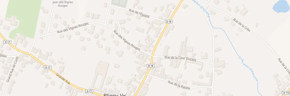 Plan du 4 Rue des Vignes Rouges à Bligny-lès-Beaune