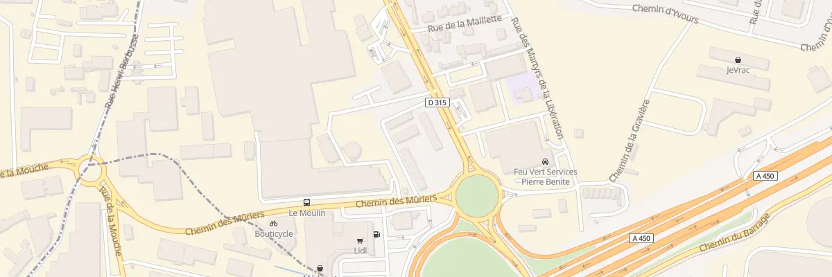 Plan du 142 Bd de l’Europe à Oullins-Pierre-Bénite
