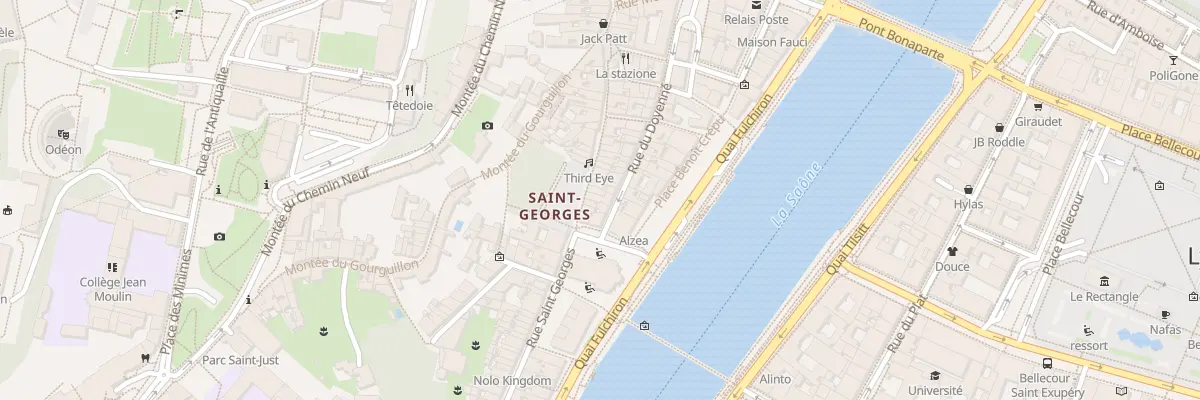 Plan du 31 Rue Saint Georges à Lyon 5e Arrondissement