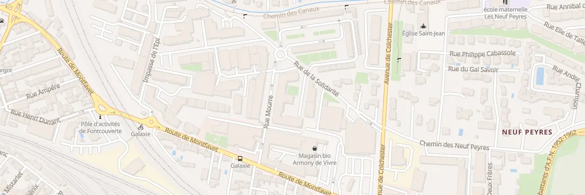 Plan du 8 Rue Mourre à Avignon
