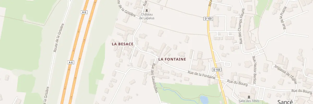 Plan du 24 Rue de la Fontaine à Sancé