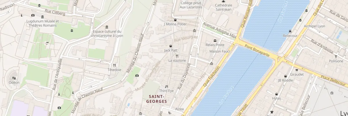 Plan du 1 Rue Saint Georges à Lyon 5e Arrondissement