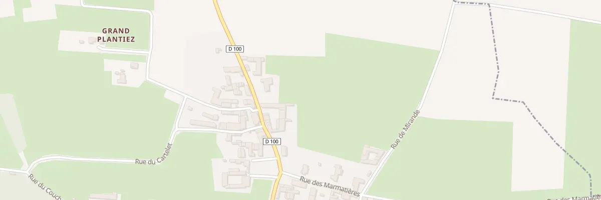 Plan du 1800 Gr Grande Rue de Flurieux à Mogneneins