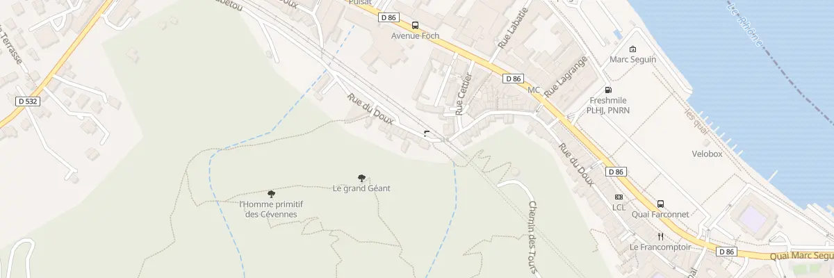 Plan du 36 Rue du Doux à Tournon-sur-Rhône