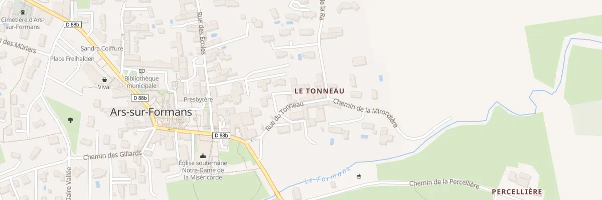 Plan du 95 Chem du Tonneau à Ars-sur-Formans