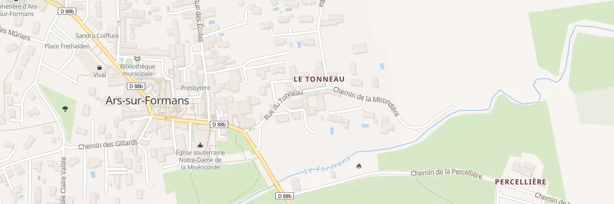 Plan du 140 Che du Tonneau à Ars-sur-Formans