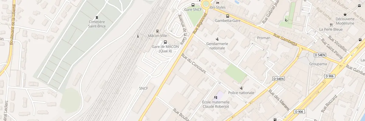 Plan du 163 Rue du Concours à Mâcon