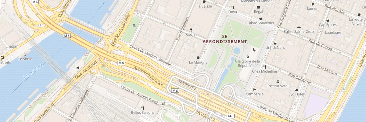 Plan du 17 Crs de Verdun Gensoul à Lyon 2e Arrondissement