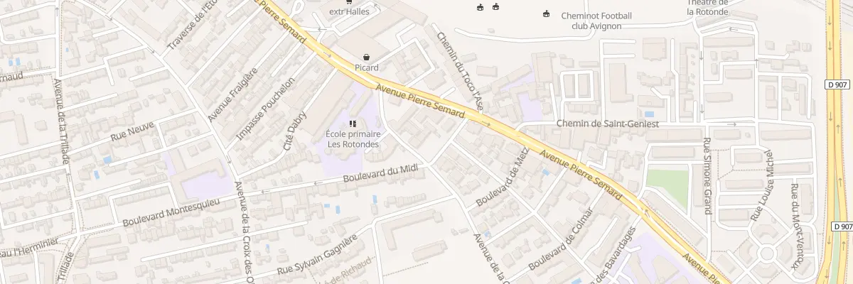 Plan du 8 Bd Joseph Brun à Avignon