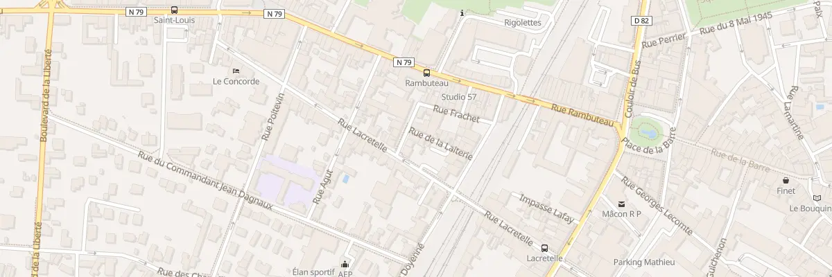 Plan du 5 Rue de la Laiterie à Mâcon