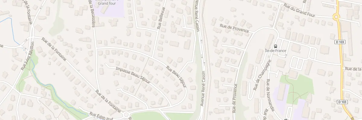 Plan du 3 Imp Bellevue à Mâcon
