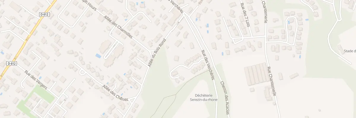 Plan du 30 Rue des Verchères à Sérézin-du-Rhône