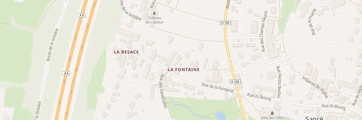 Plan du 12 Rue de la Fontaine à Sancé