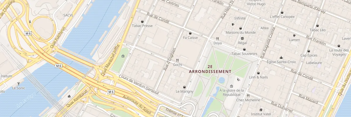 Plan du 11 Rue Général Plessier à Lyon 2e Arrondissement
