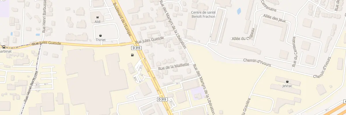 Plan du 4 Rue de la Maillette à Oullins-Pierre-Bénite