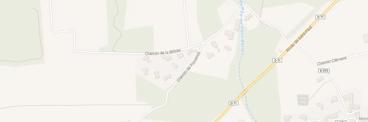 Plan du 21 Che de la Billote à Solérieux