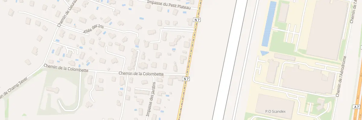 Plan du 387 Che de la Colombette à Chonas-l’Amballan