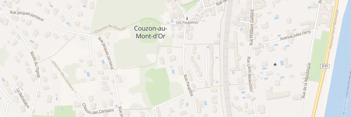 Plan du 10 Rue Paupière à Couzon-au-Mont-d’Or