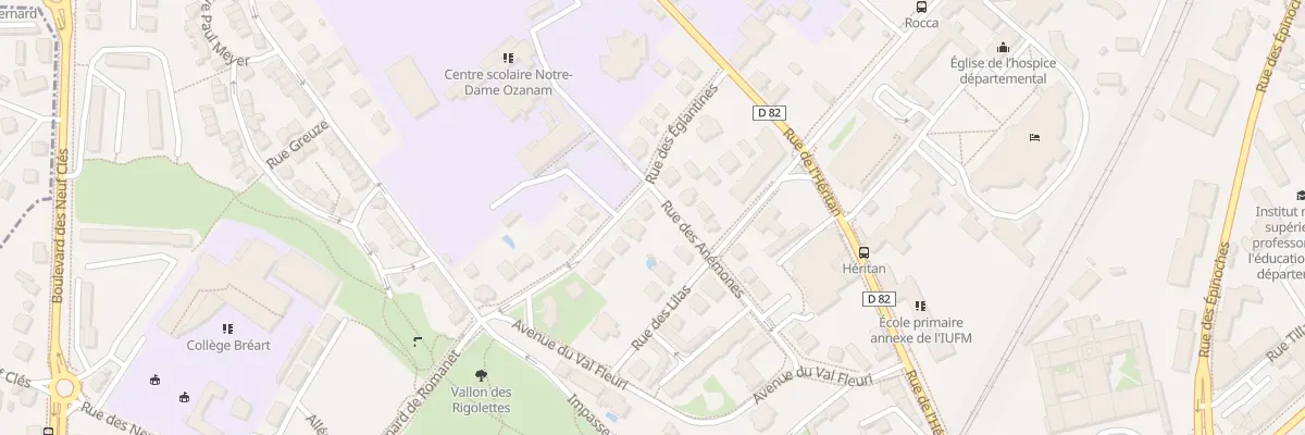 Plan du 9 Rue des Anémones à Mâcon