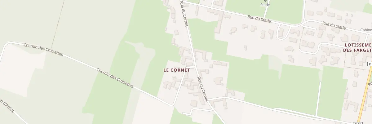 Plan du 425 Rue du Cornet à Cormoranche-sur-Saône