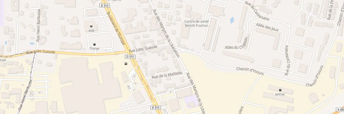 Plan du 200B Rue des Martyrs de la Liberati à Oullins-Pierre-Bénite