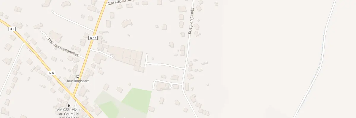 Plan du 33 Rue Jean Jaurès à Vivier-au-Court