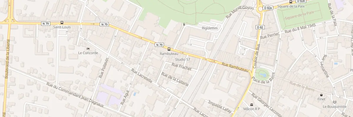 Plan du 63 Rue Rambuteau à Mâcon